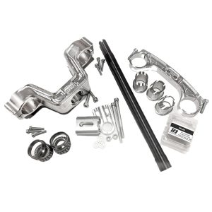 Kit piastre avantreno per Yamaha Aerox prima del 2003, per forcelle diametro 45-48mm versione Ottopuntouno JF-1, FG Gubellini, MIR, Fastace e tutte le forcelle di derivazione minigp e Pitbike.