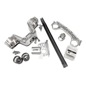 Kit piastre avantreno per Malaguti F12, per forcelle diametro 45-48mm versione Ottopuntouno JF-1, FG Gubellini, MIR, Fastace e tutte le forcelle di derivazione minigp e Pitbike.