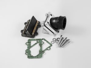 Alimentazione comp. 8.1-K12 per 180cc, collettore orientabile, per carburatore Ø30mm per carter 8.1 versione 180 Piaggio